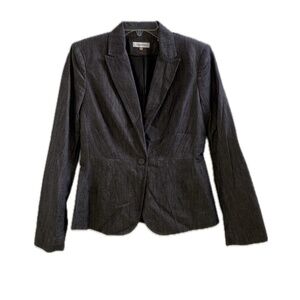 Calvin Klein Women's Gray Blazer Size: 6